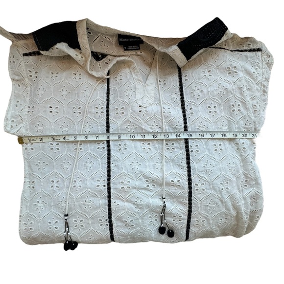 Anthropologie Hemant & Nandita Aditya White Embroidered Dress Size M - Picture 13 of 16